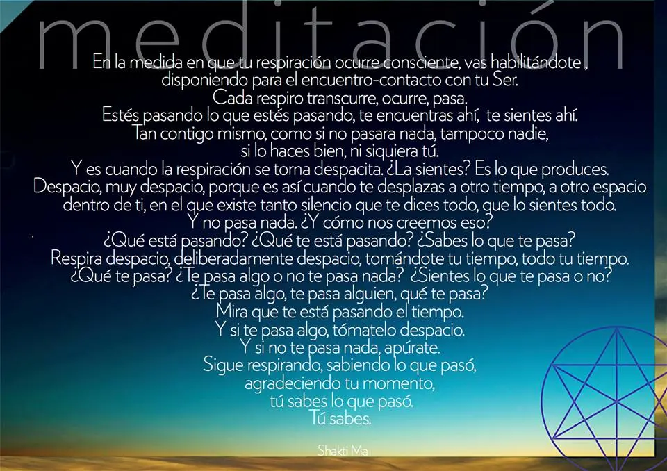 En la medida en que tu respiración ocurre consciente.