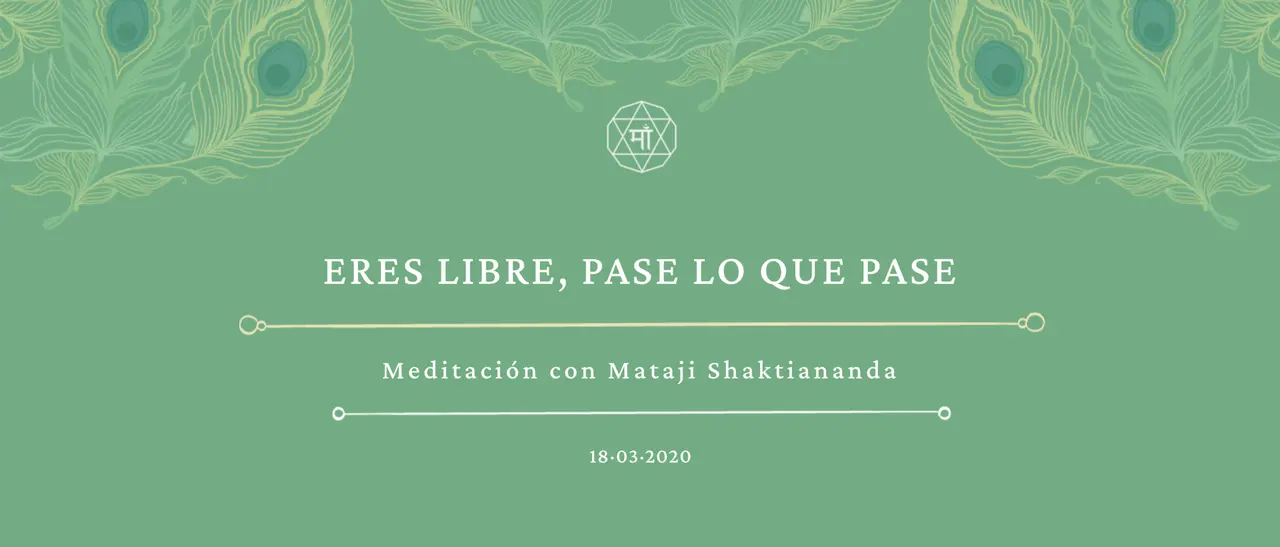 Eres libre, pase lo que pase