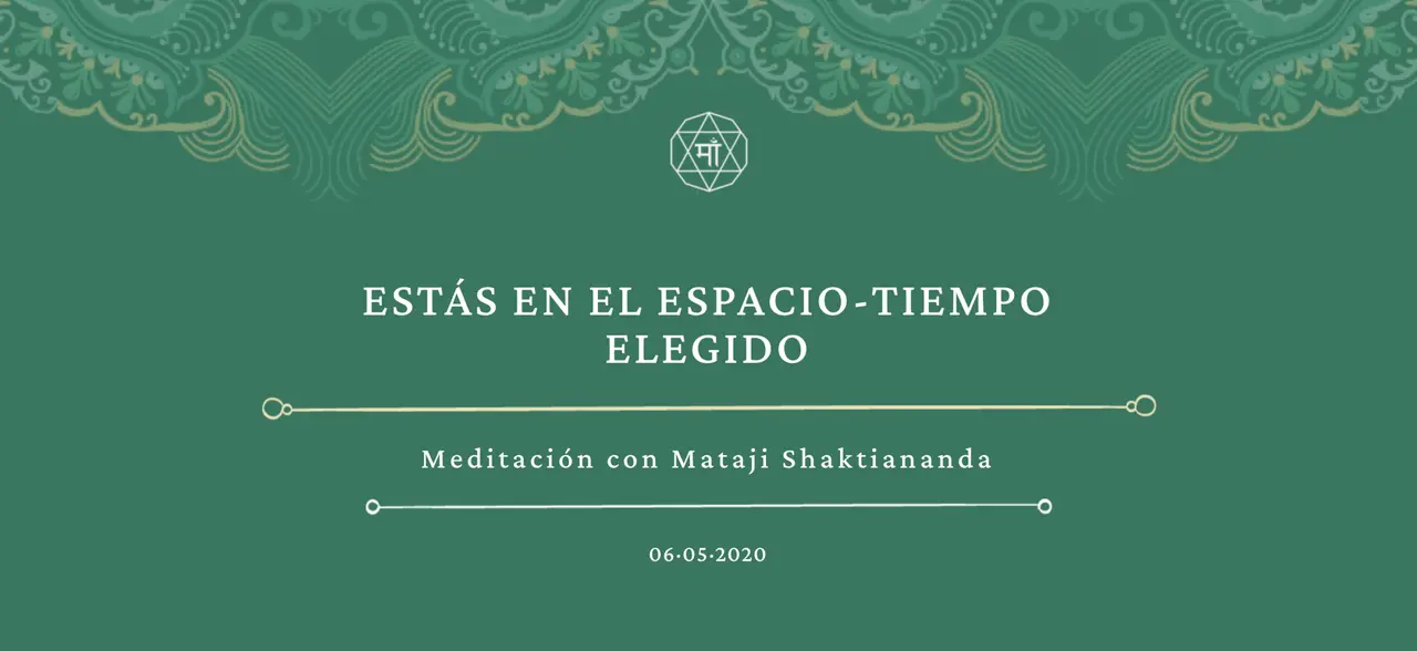 Estás en el espacio-tiempo elegido