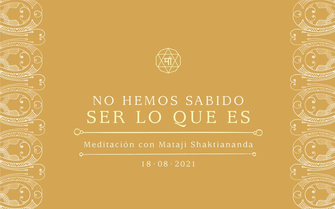 No hemos sabido ser lo que Es