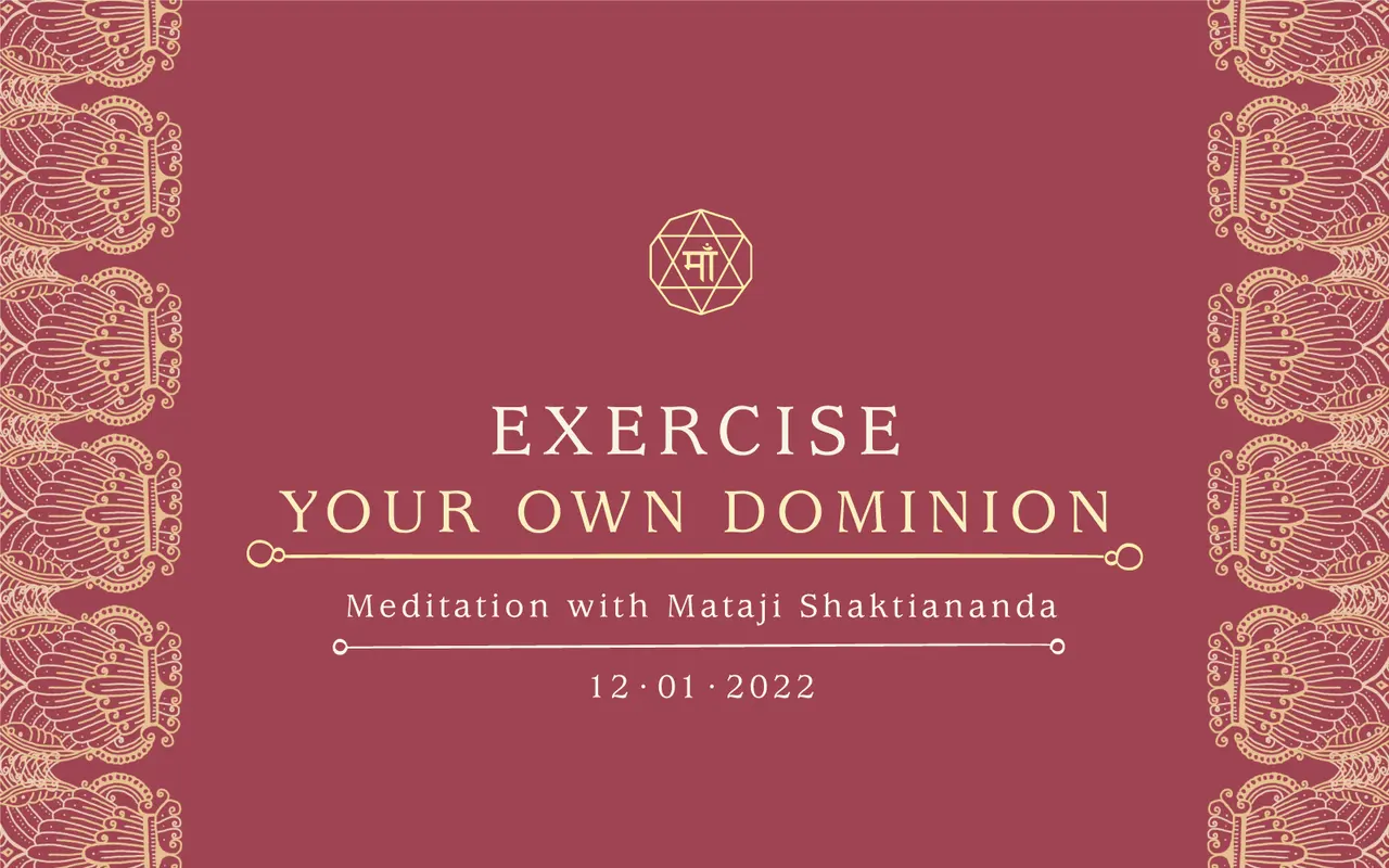 Exercise Your Own Dominion