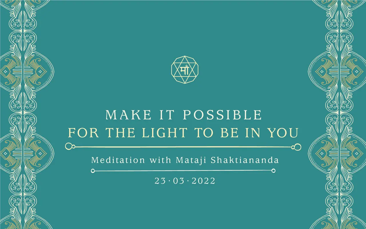 Make it Possible for the Light to Be in You