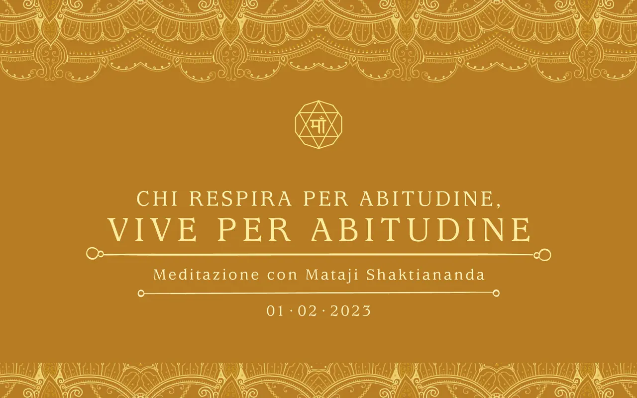 Chi respira per abitudine, vive per abitudine