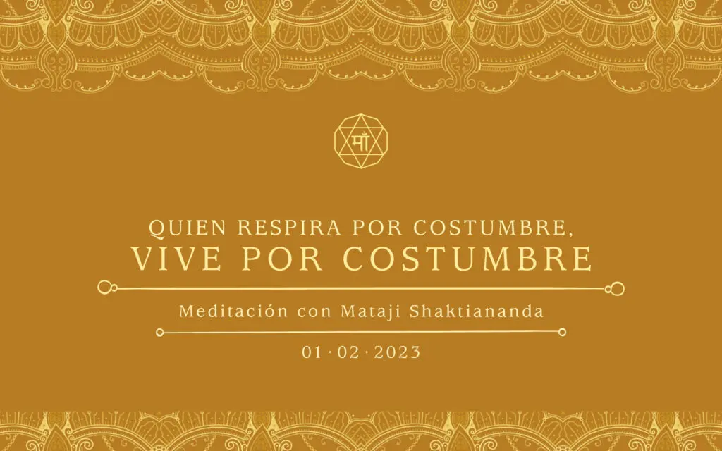 Quien respira por costumbre, vive por costumbre
