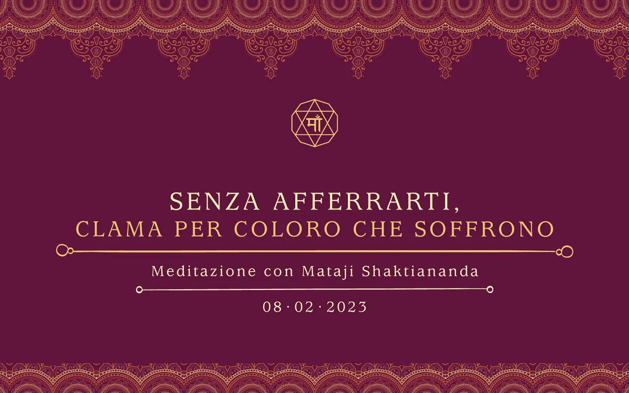 Senza afferrarti, clama per coloro che soffrono