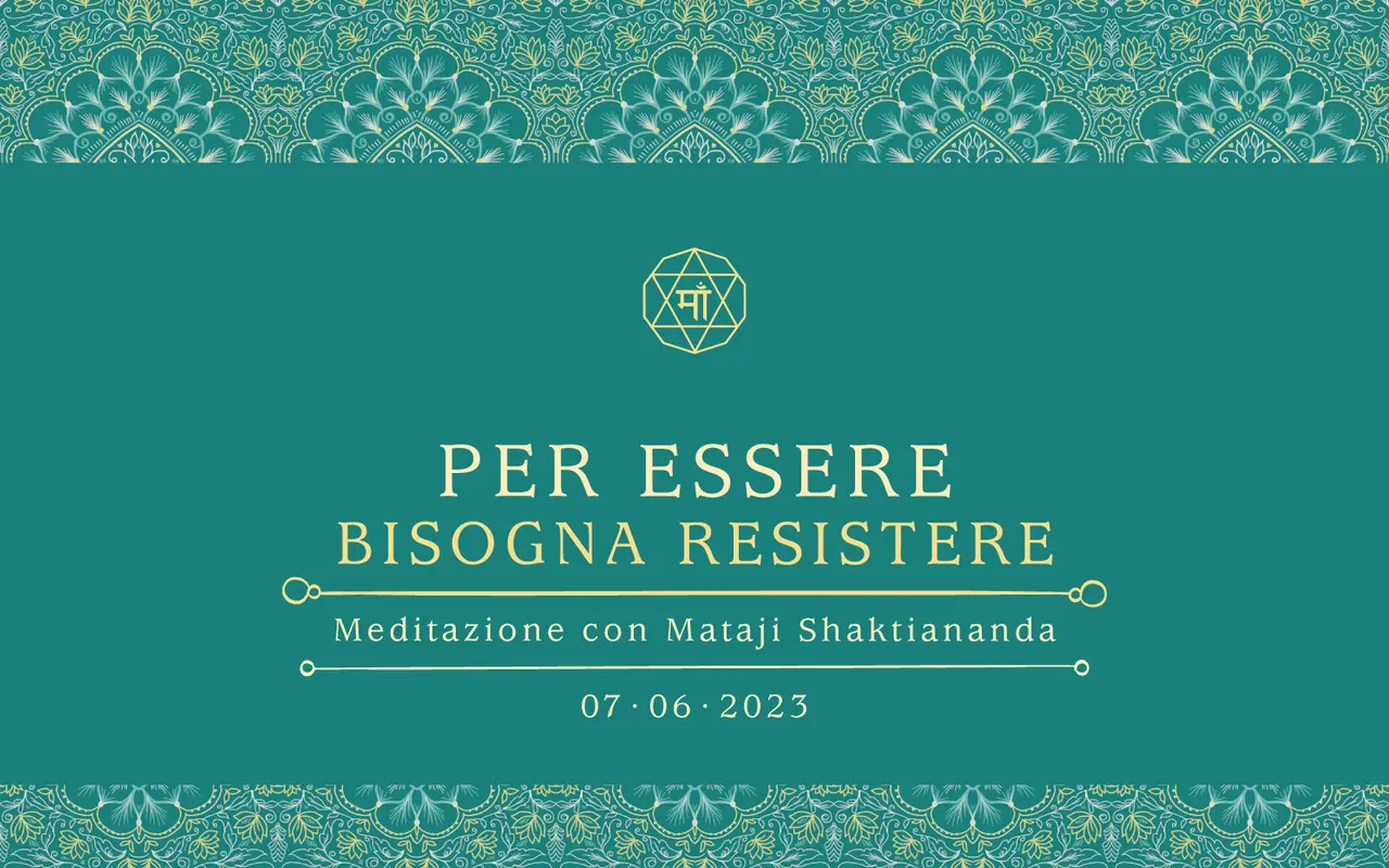 Per essere bisogna resistere