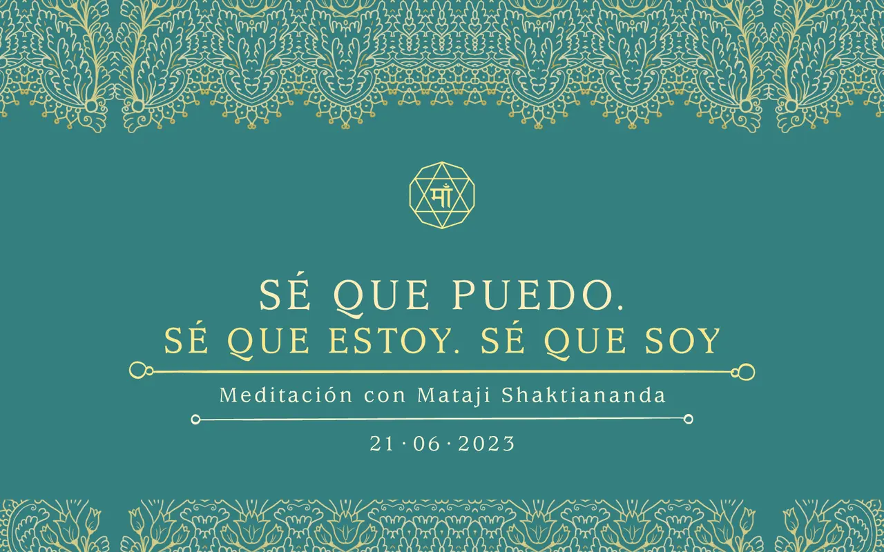 Sé que puedo. Sé que estoy. Sé que soy
