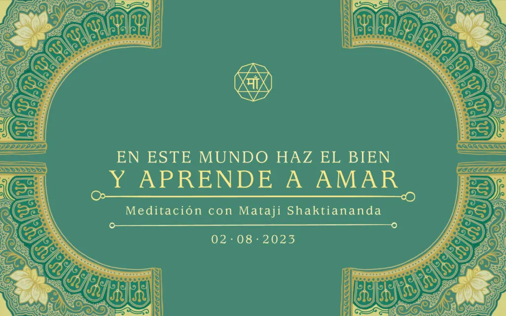 EN ESTE MUNDO HAZ EL BIEN Y APRENDE A AMAR