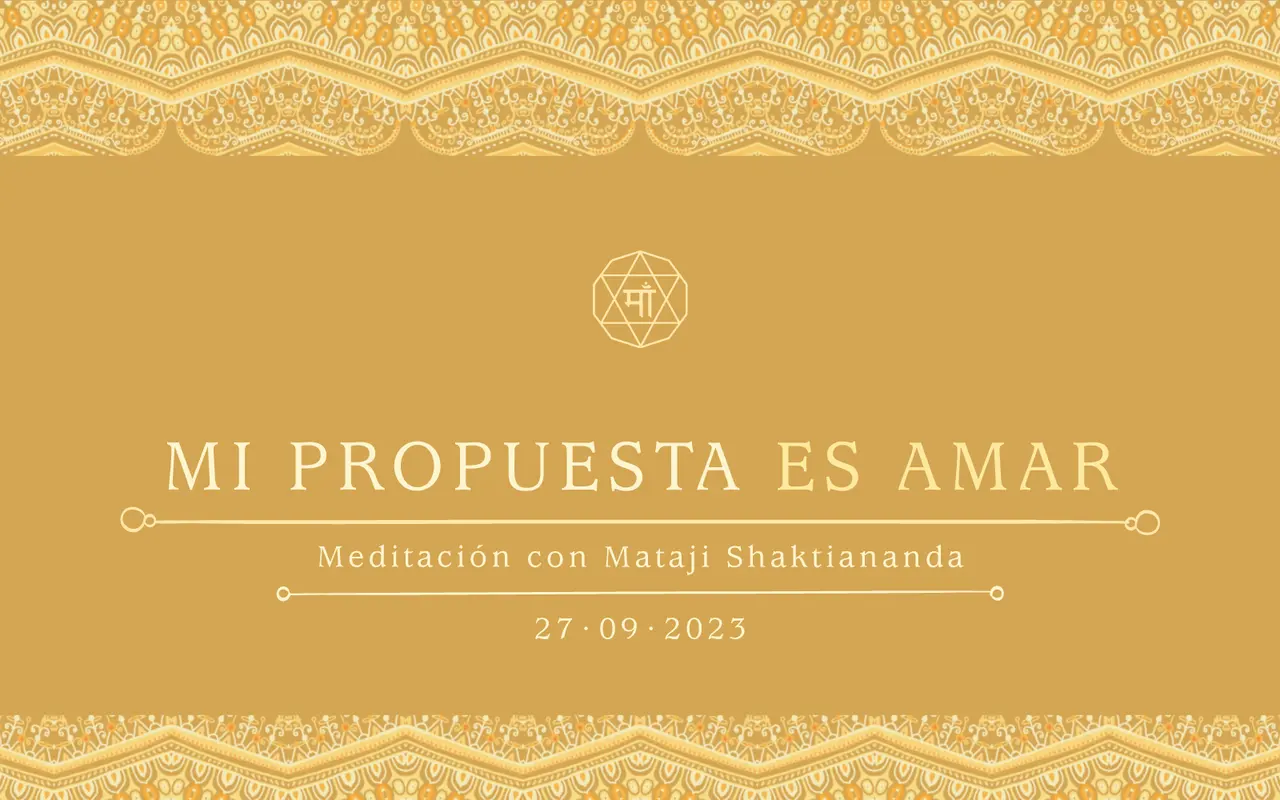 Mi propuesta es amar