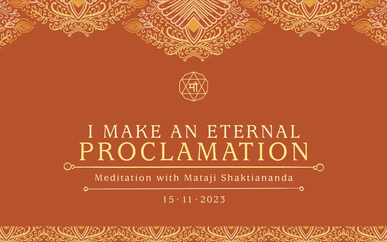 I Make an Eternal Proclamation