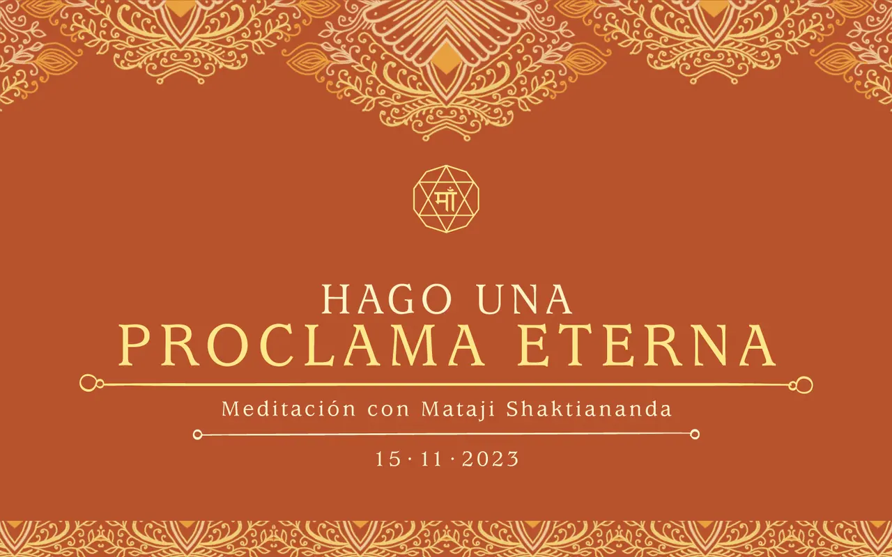 Hago una proclama eterna