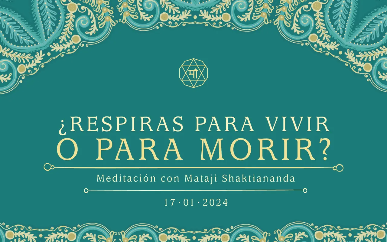 ¿Respiras para vivir o para morir?