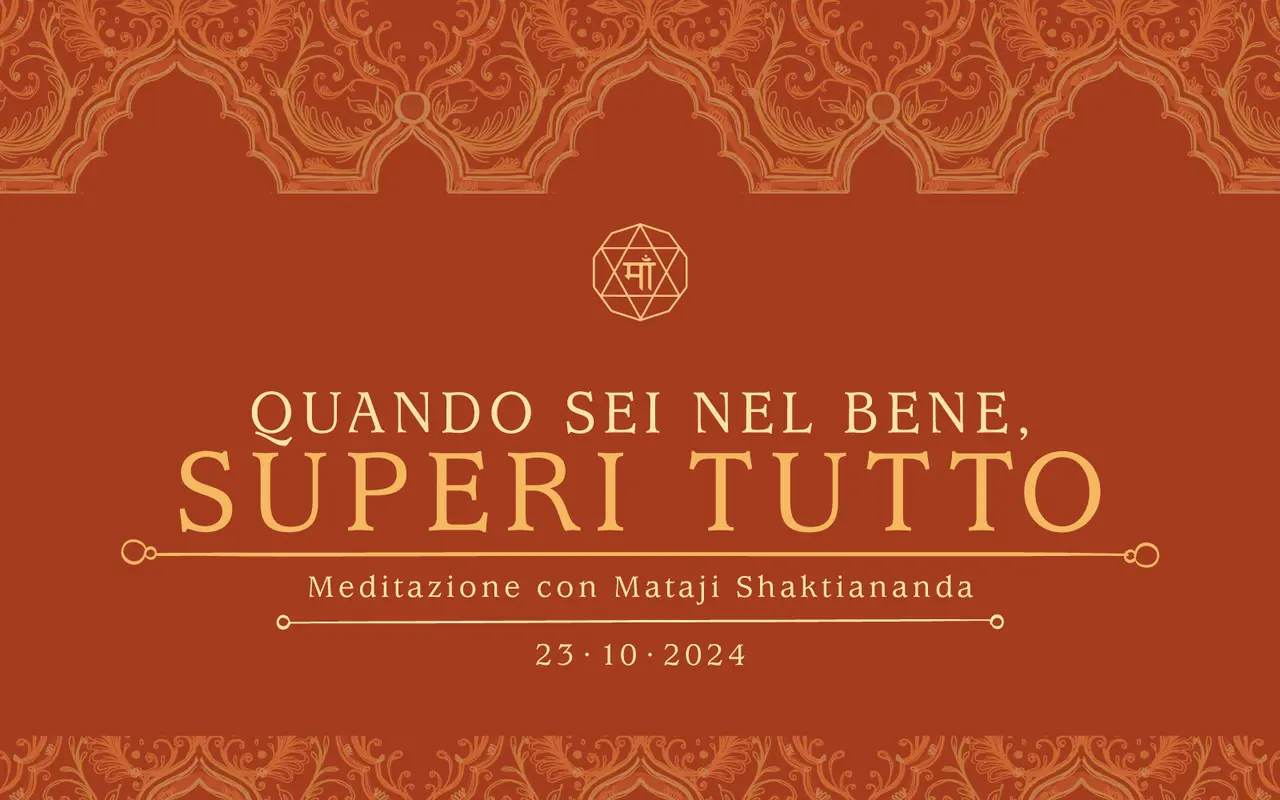 Quando sei nel bene, superi tutto