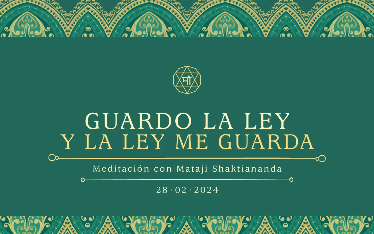 Guardo la Ley y la Ley me guarda