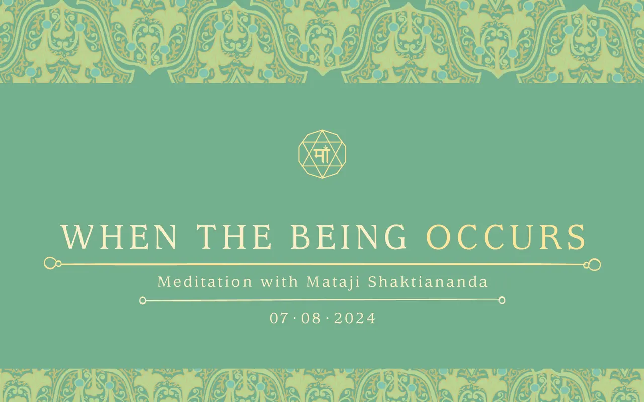 When the Being Occurs
