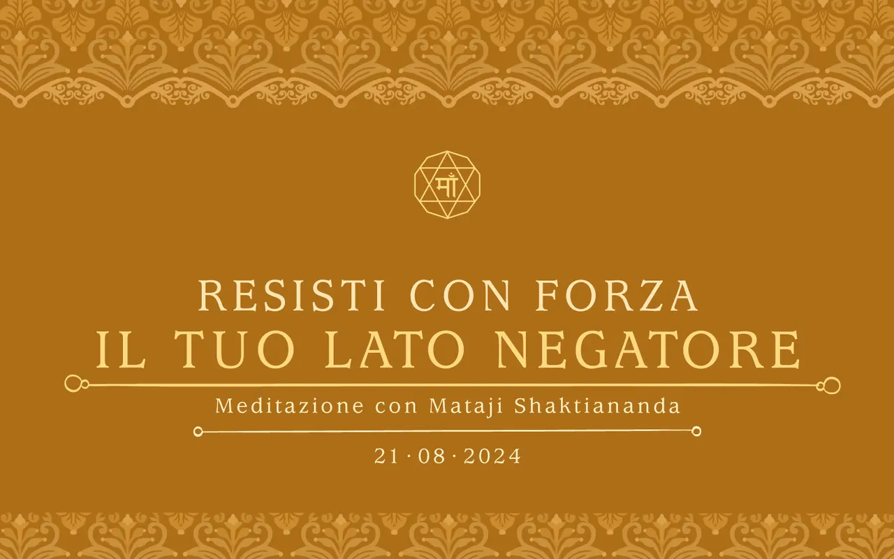 Resisti con forza il tuo lato negatore
