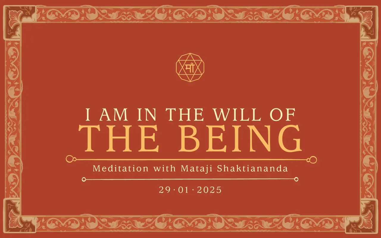 I am in the will of the Being