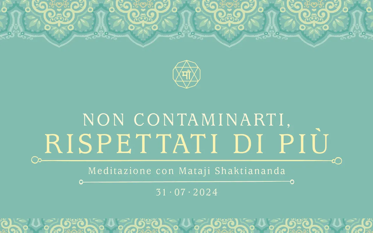 Non contaminarti, rispettati di più
