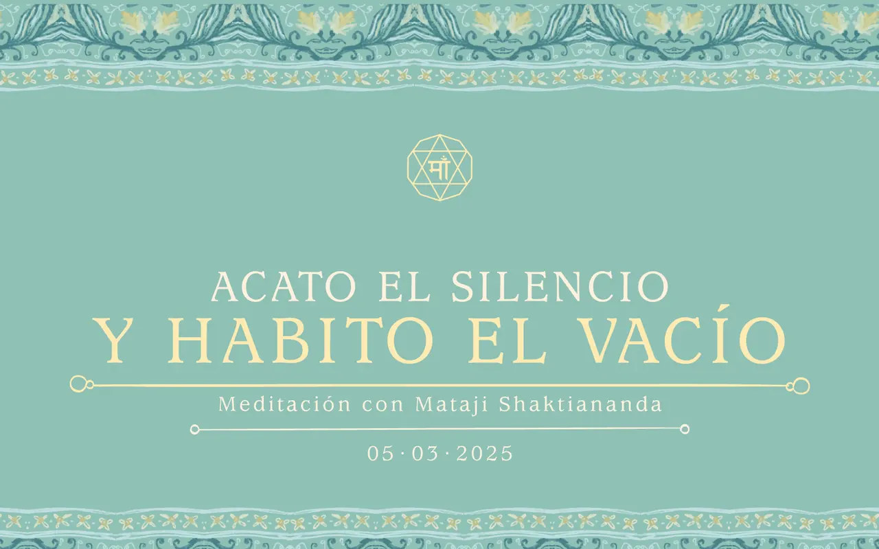 Acato el silencio y habito el vacío