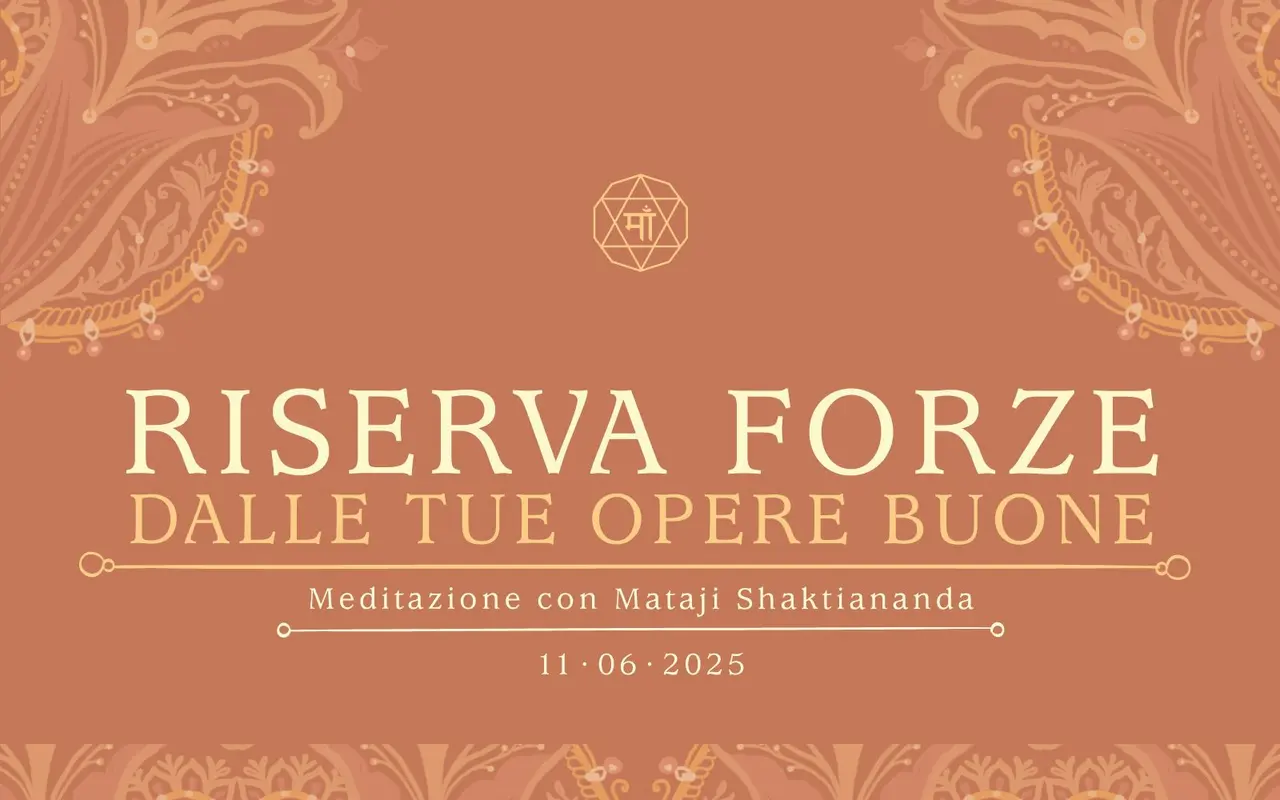 Riserva forze dalle tue opere buone
