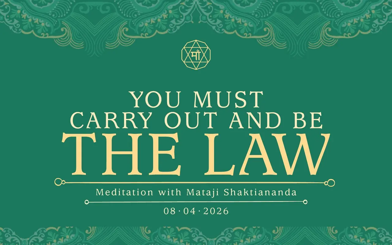 You Must Carry Out and Be the Law