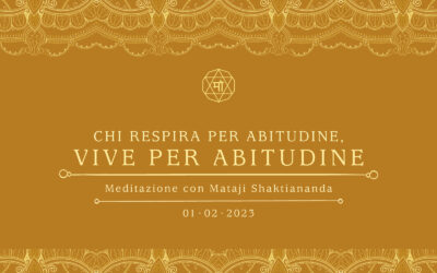 Chi respira per abitudine, vive per abitudine