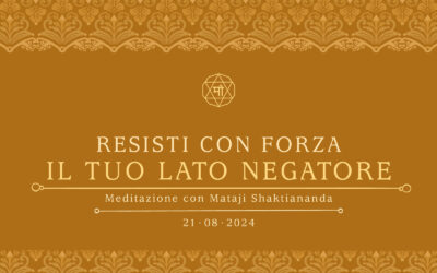 Resisti con forza il tuo lato negatore