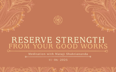 Reserve strength from your good works