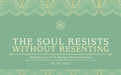 The soul resists without resenting