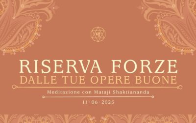 Riserva forze dalle tue opere buone