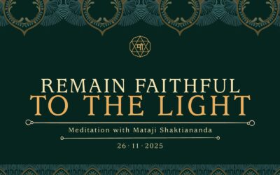 Remain faithful to the light