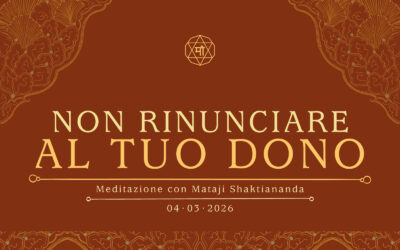 Non rinunciare al tuo dono